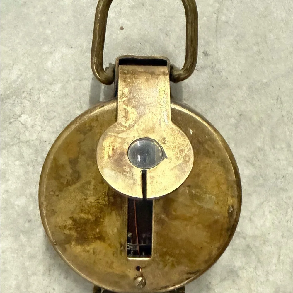 Authentic Vintage Brass Pocket Compass 4” x 2” x 1/2” - Picture 4 of 12